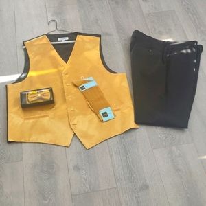 Vest with pants/ Bowtie Hankie & Socks